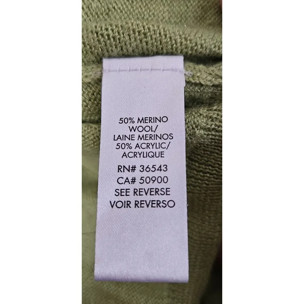 Calvin‎ Klein Men Sz XL Sweater Italian Yarn Merino Wool Acrylic blend pullover